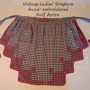 Vintage Hand-Made Cotton Apron